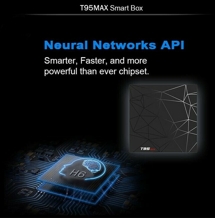 TV Box Allwinner H6 T95 Max (4 GB RAM &amp; 64 GB ROM) 6K 4K HD (Android 9.0)
