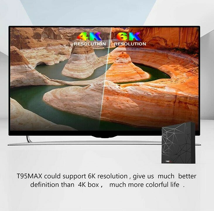 TV Box Allwinner H6 T95 Max (4 GB RAM &amp; 64 GB ROM) 6K 4K HD (Android 9.0)