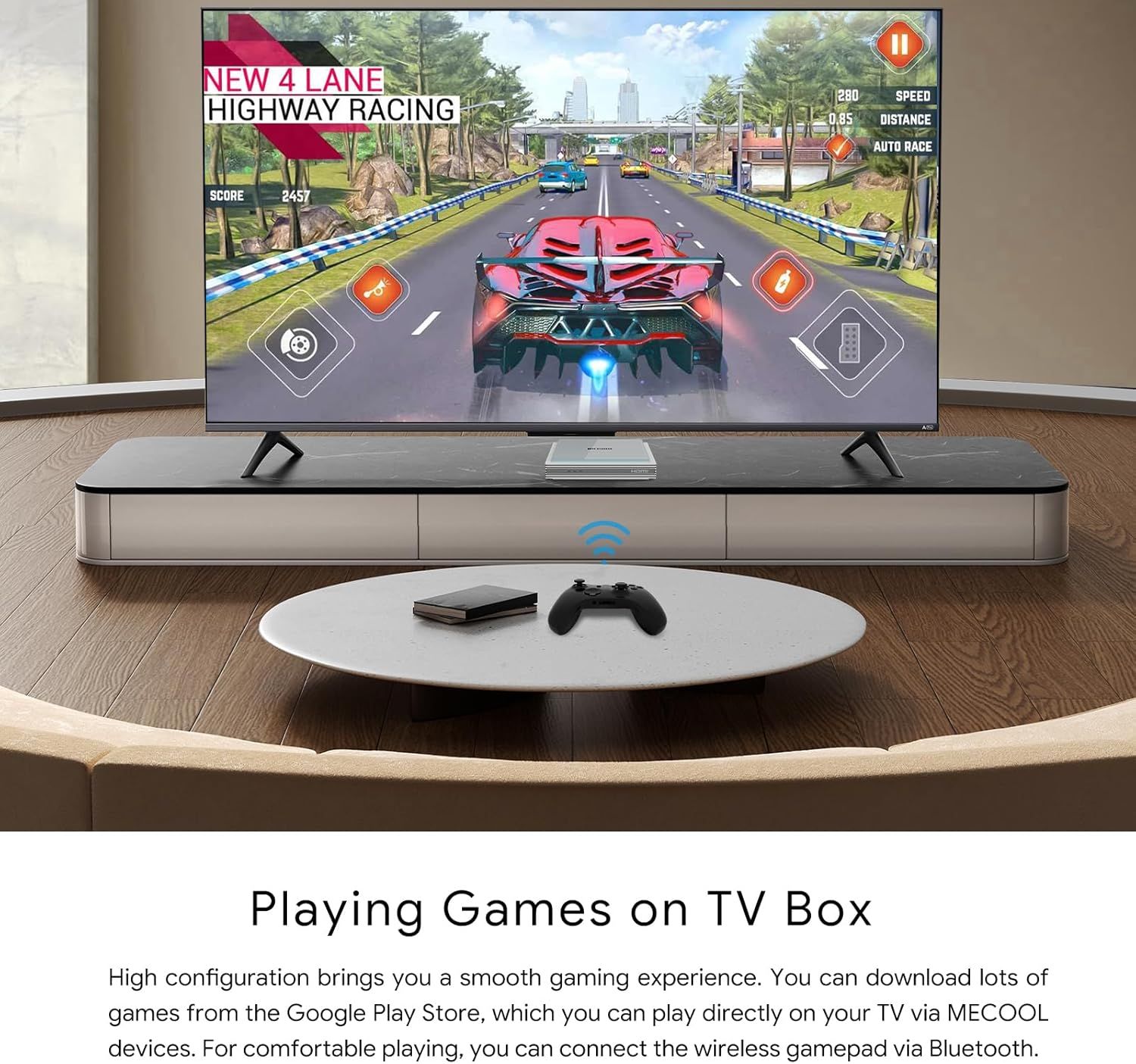 MeCool KM2 Plus Deluxe TV Box - 4GB RAM &amp; 32 GB ROM (Android 11)