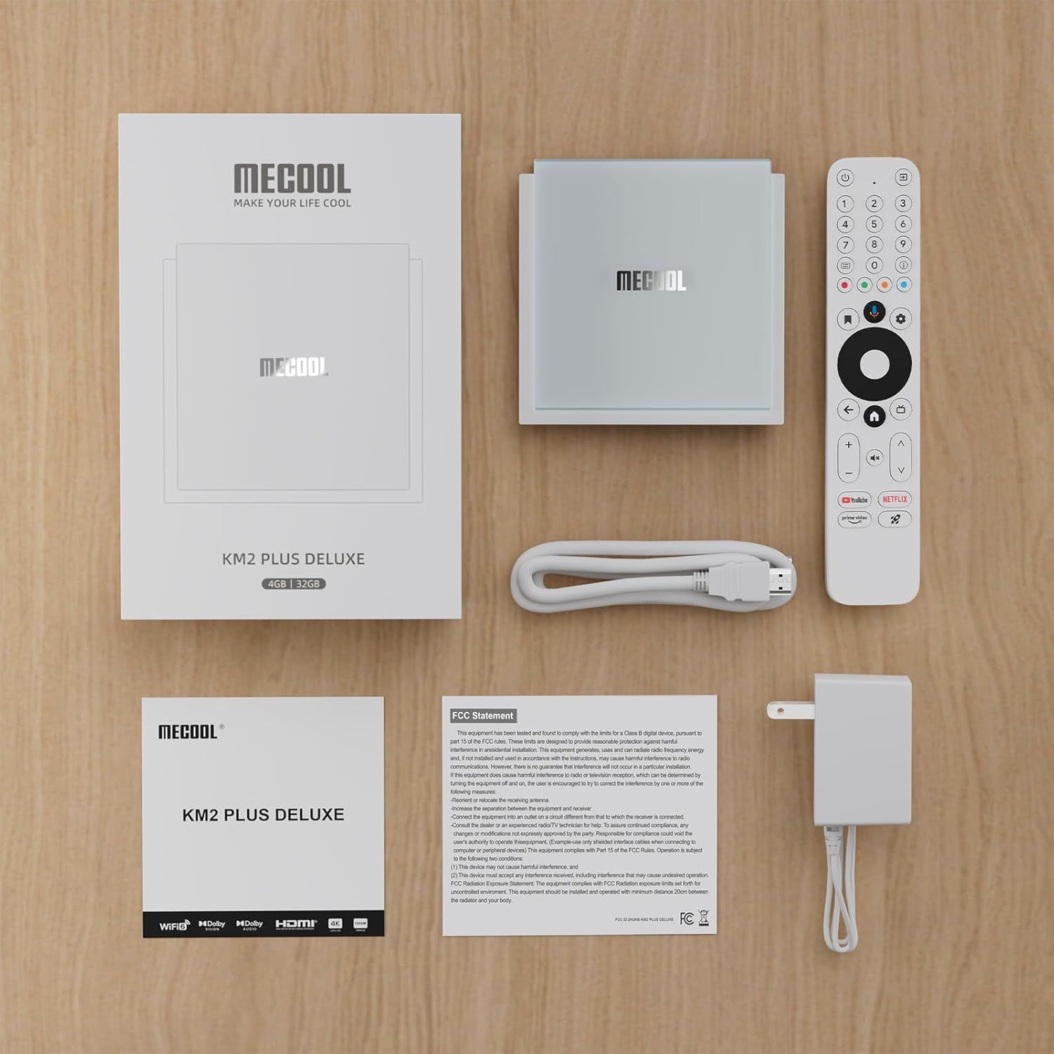 MeCool KM2 Plus Deluxe TV Box - 4GB RAM &amp; 32 GB ROM (Android 11)