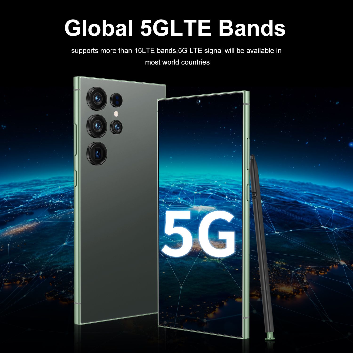 Unbranded S25 Ultra 5G (22 GB RAM &amp; 2 TB ROM) (Unlocked) (Black)