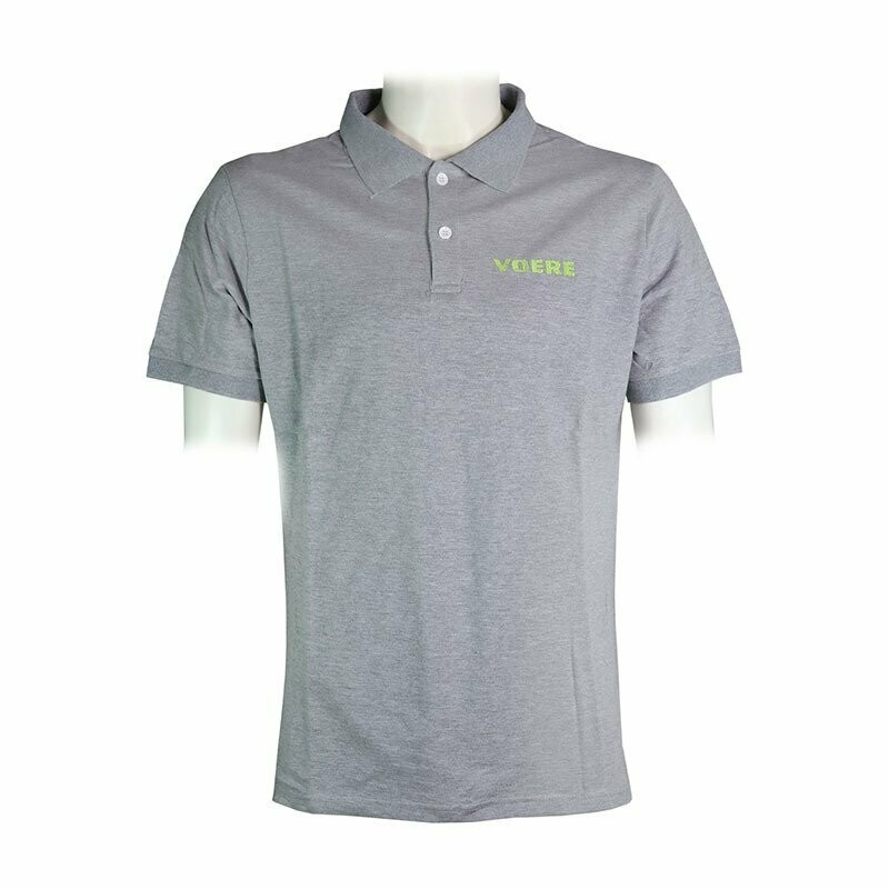 VOERE Polo T-Shirt grau