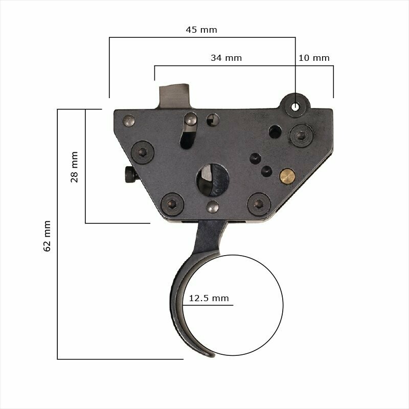 Gatillo al pelo francés para Modelo M98 y Mod. ALPHA 3, LBW, M2, X3, X4, X5, 2155