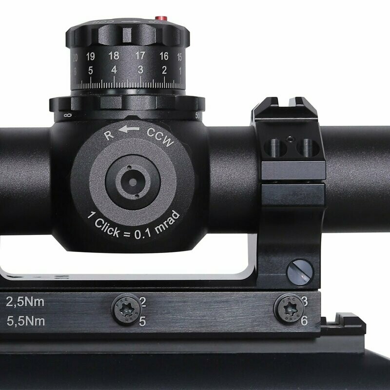 Anelli tattici per cannocchiali (set) per supporti VOERE (Ø30/34/36 mm)