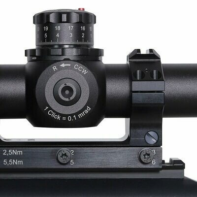 Anelli tattici per cannocchiali (set) per supporti VOERE (Ø30/34/36 mm)