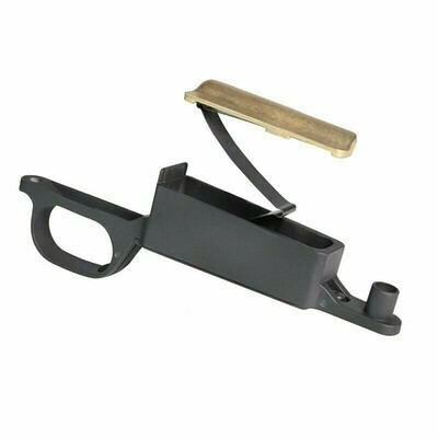 Alimentatore in ottone per caricatore M98 con coperchio incernierato in alluminio