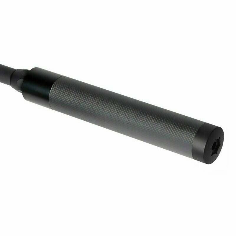 SPORT End-Barrel Schalldämpfer mit Aufnahme für VOERE Match Mündungsbremse mit 3 Kammern - Ideal für Kaliber ab .308 / 7,62