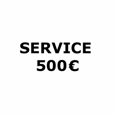 Serviceleistung für Ersatzteile 500€