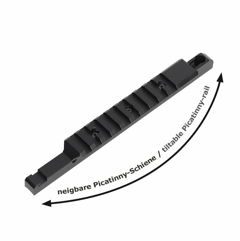 Neigbare Picatinny-Schiene für Mod. LBW, M2, X3 (10 - 170 MOA)