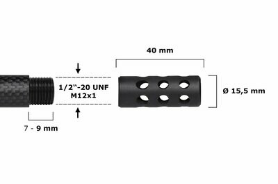 Freno de boca para calibres de pequeño calibre y de veda
