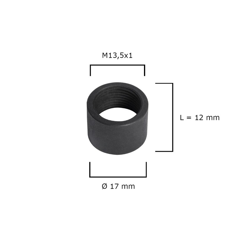Protección de la boca para freno de boca (M13,5x1) / Ø17 mm para rosca (canon caza)