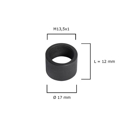 Protección de la boca para freno de boca (M13,5x1) / Ø17 mm para rosca (canon caza)