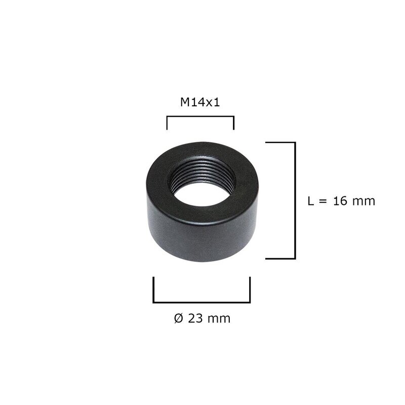 Protección de la boca para freno de boca (M14x1) / Ø22,8mm para rosca (Varmint cañon carbono)