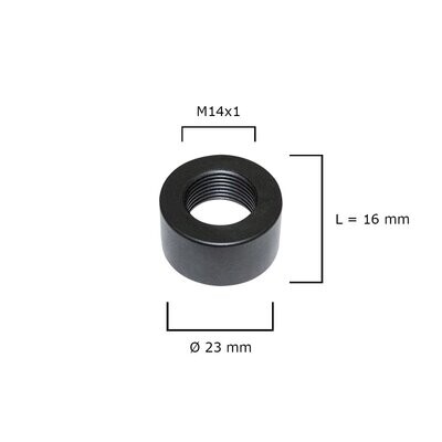 Stahl Mündungsschutz (M14x1) / Ø23 mm für Mündungsgewinde - Varmint Karbonläufe