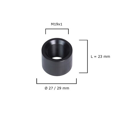 Polymer Schutzkappe (M19x1) | (Ø 27 mm / 29 mm) für Mündungsgewinde - Matchläufe