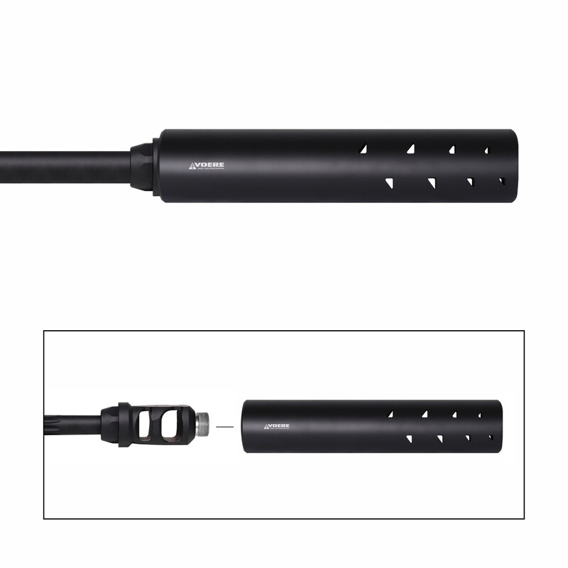 TARGET Supresor de final de cañón .50 BMG con dispositivo para freno de boca - ideal para calibre a partir de .416