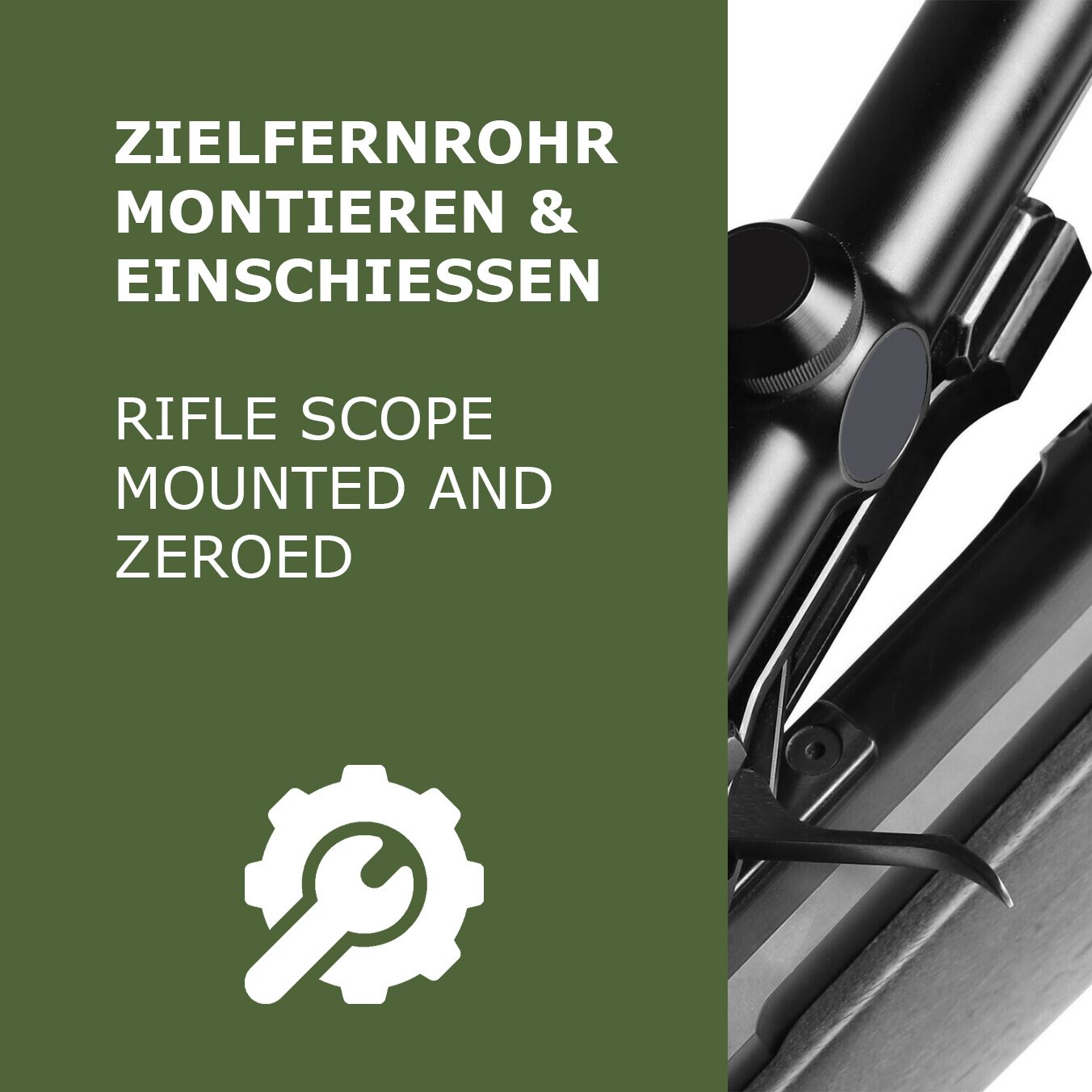 Schulung für Zielfernrohr montieren und einschießen