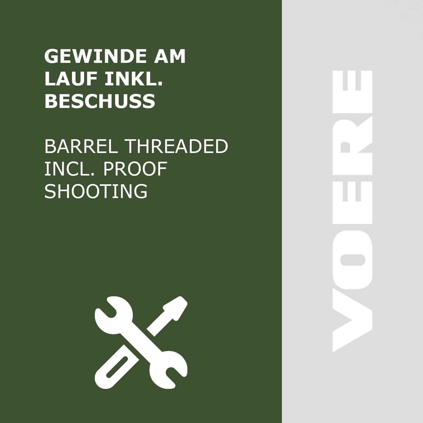 Gewinde am Lauf inkl. Beschuss