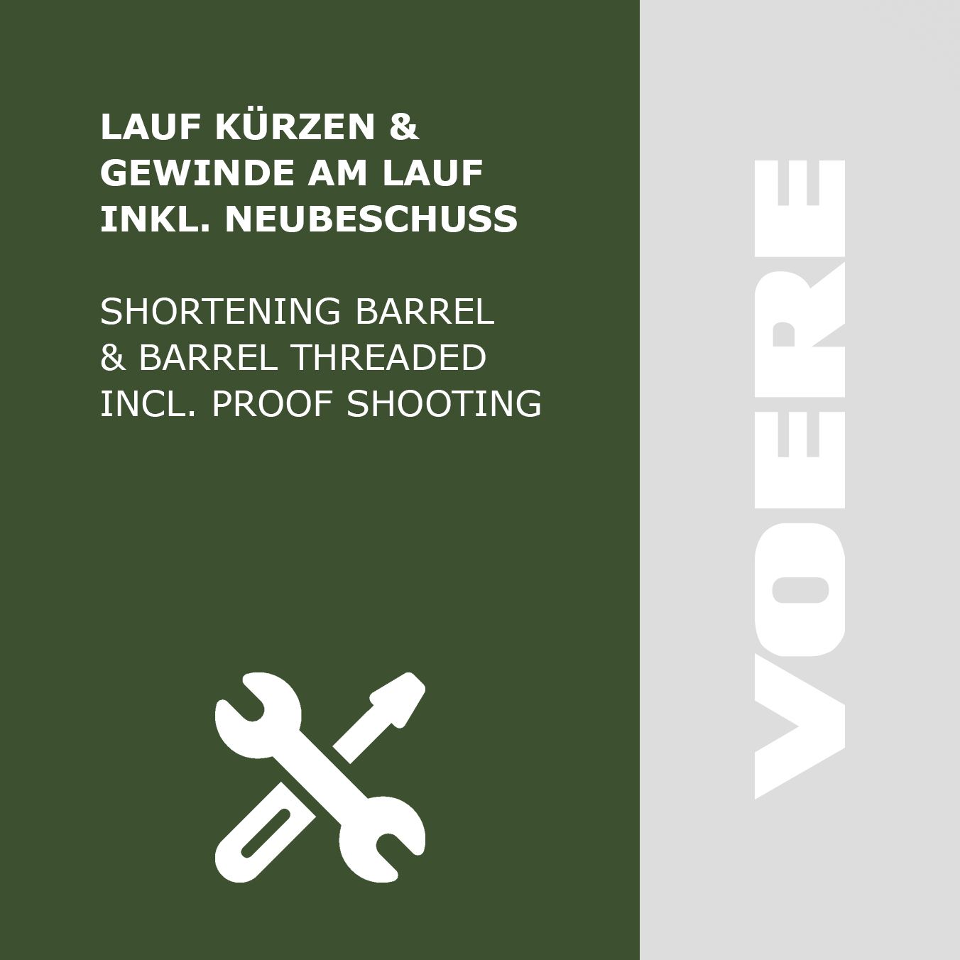 Lauf kürzen & Gewinde am Lauf inkl. Beschuss (Gesamtpaket)