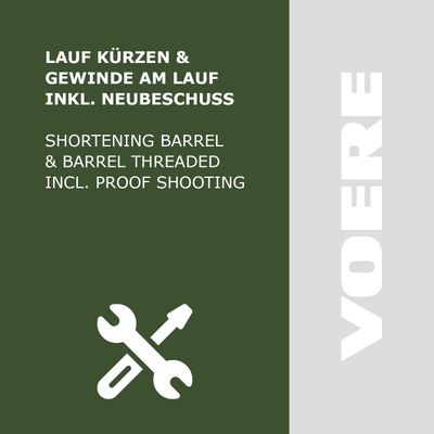 Lauf kürzen & Gewinde am Lauf inkl. Beschuss (Gesamtpaket)