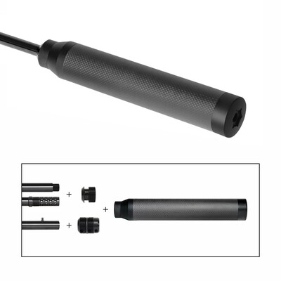Supresor de final de cañón con dispositivo universal para adaptador de rosca o abrazadera-Ideal para calibres a partir de .308 / 7,62