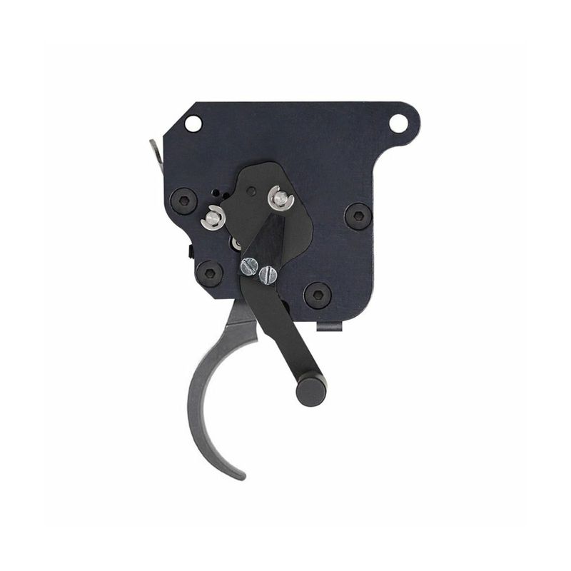 Two-stage Match trigger with bent trigger  for org. Remington 700 incl. Finger-Stop