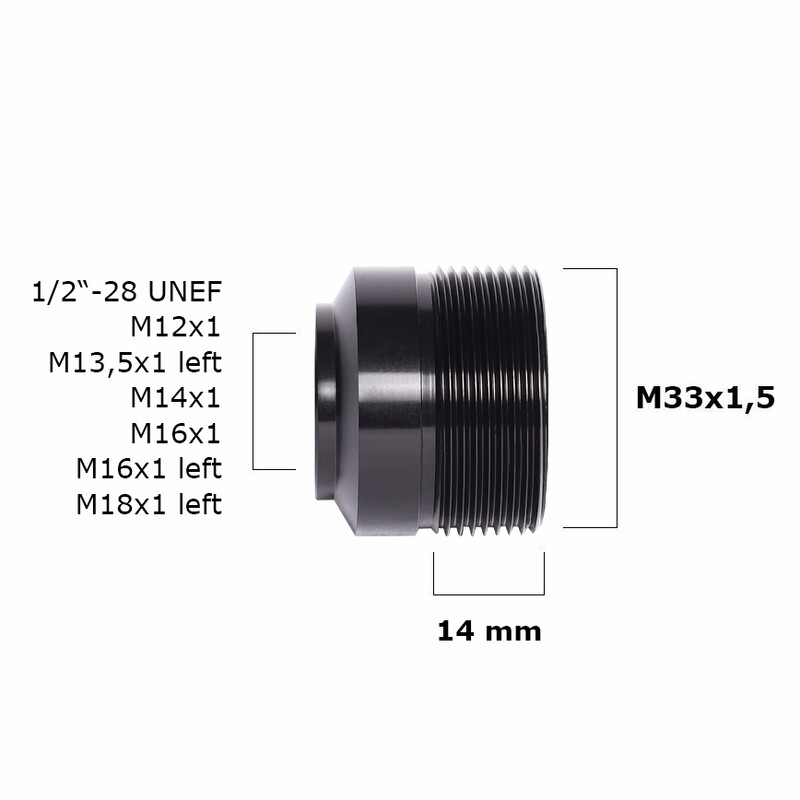 Gewinde-Adapter mit Absatz (Pistole) für PET-Flaschen Adapter