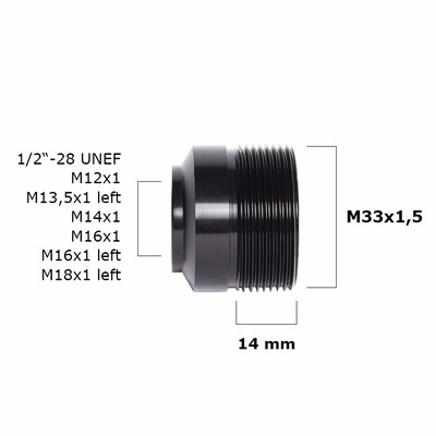 Adaptor de rosca con hombro (ideal para pistolas) para adaptador de botellea PET
