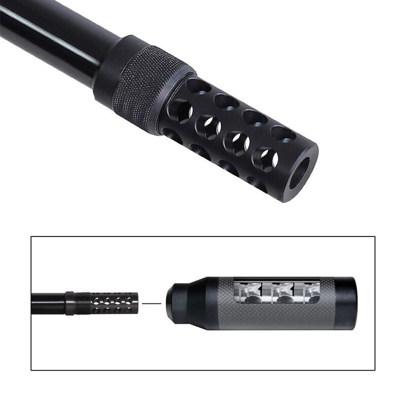 Soppressore di fine canna (End Barrel) JAGD - ideale per calibri da .308 / 7.62 incl. freno di volata VOERE Soppressore di fine canna (End Barrel) JAGD - ideale per calibri da .308 / 7.62 incl. freno di volata VOERE