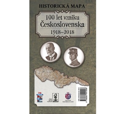Historická mapa 100 let vzniku Československa