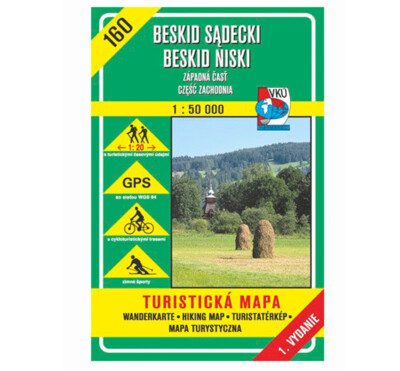 TM 160 - Beskid Sadecki, Beskid Niski - západná časť, czesc zachodnia (SK+PL)