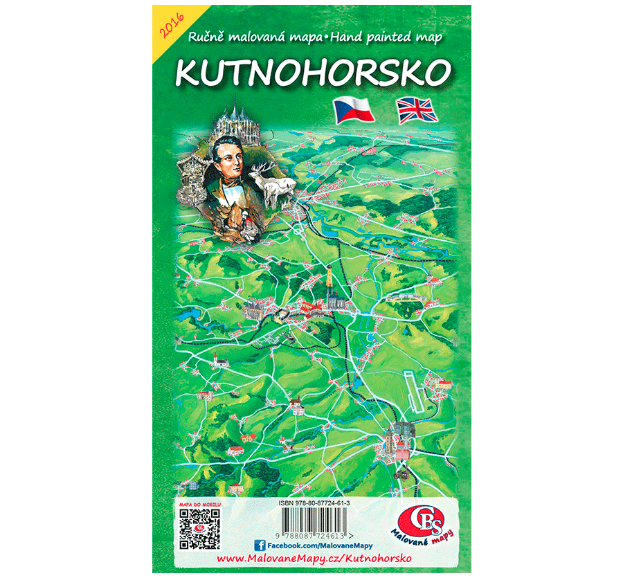 Kutnohorsko - nástěnná mapa
