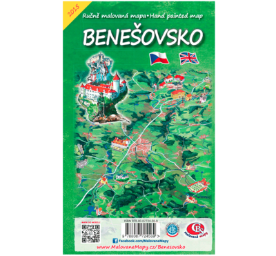 Benešovsko - nástěnná mapa