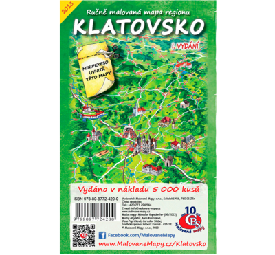 Klatovsko - nástěnná mapa