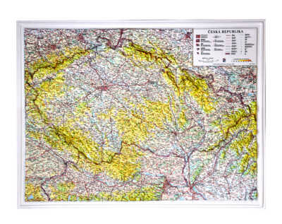 Plastická mapa České republiky Plastická mapa České republiky
