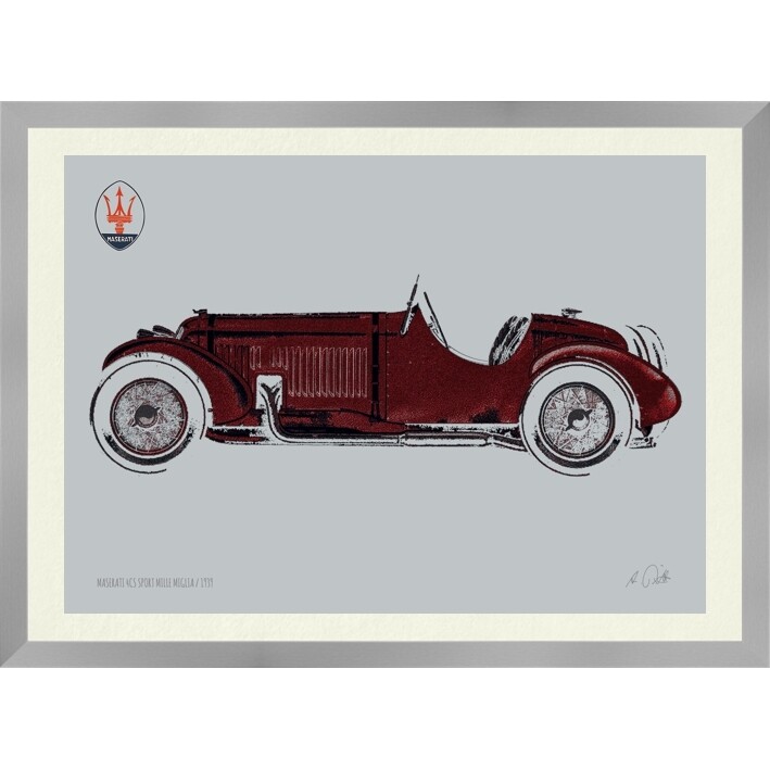 Maserati 1939 special 3 - Kunstdruck No. MaseratiSpecial3 gerahmt mit Passepartout