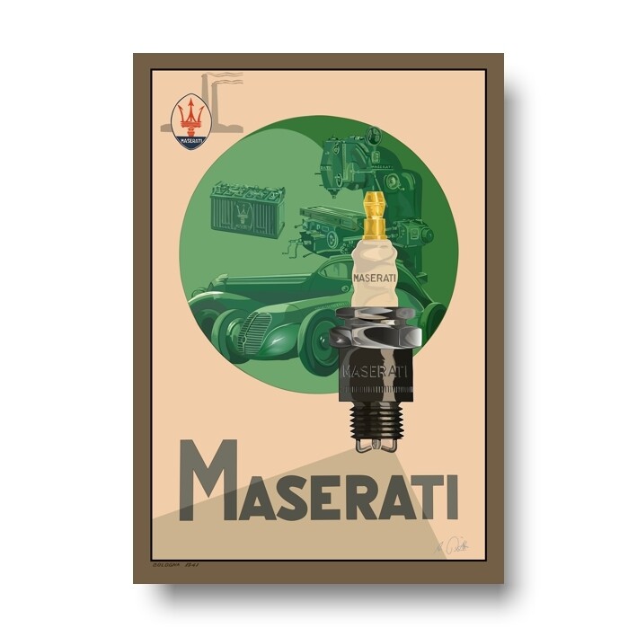 MASERATI 1941 - HD METAL PRINT No. 180special