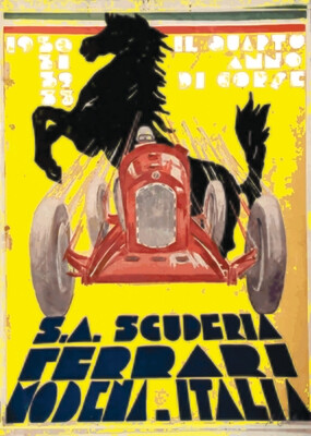 Ferrari 1933 - Acrlyglasbild oder METAL PRINT