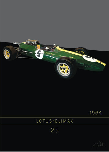 Lotus-Climax 25 / 1964 - Acrlyglasbild oder METAL PRINT