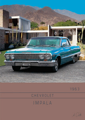 Chevrolet Impala / 1963 - Acrlyglasbild oder METAL PRINT