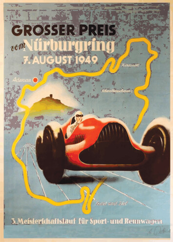 Nürburgring 1949 - Acrlyglasbild oder METAL PRINT