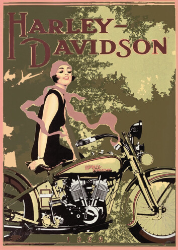 Harley-Davidson 1929 - Acrlyglasbild oder METAL PRINT
