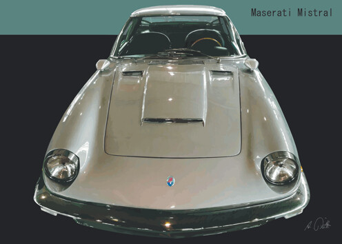 Maserati Mistral - Acrlyglasbild oder METAL PRINT