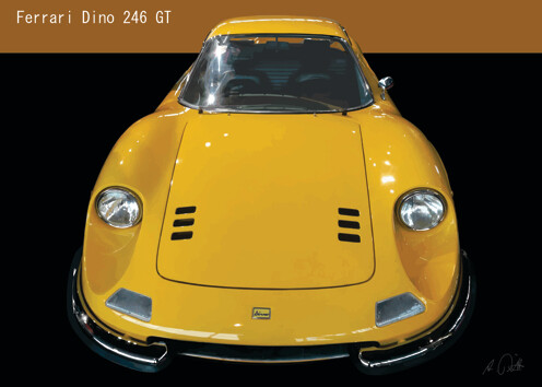 Ferrari 246 GT Dino - Acrlyglasbild oder METAL PRINT
