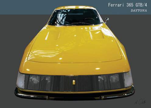 Ferrari 365 GTB/4 Daytona - Acrlyglasbild oder METAL PRINT