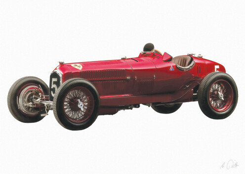 Alfa Romeo SCUDERIA FERRARI - Acrlyglasbild oder METAL PRINT