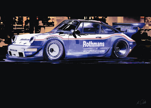 Porsche 911 Rothmanns - Acrlyglasbild oder METAL PRINT