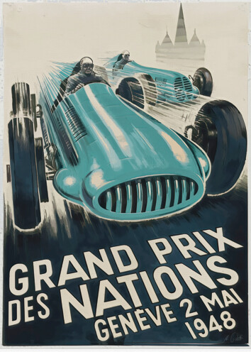Grand Prix Geneve 1948 - Acrlyglasbild oder METAL PRINT