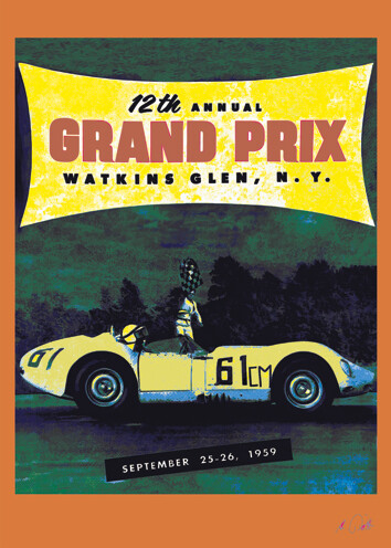 GRAND PRIX 1959 - Acrlyglasbild oder METAL PRINT