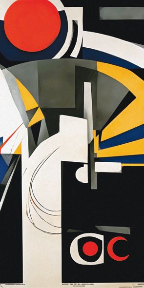 &quot;Weimar 4&quot;, Mixed-Media auf Leinwand